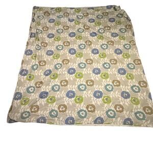 The Company Store King Duvet Comforter Cover Reversible 100% Cotton Floral Bed